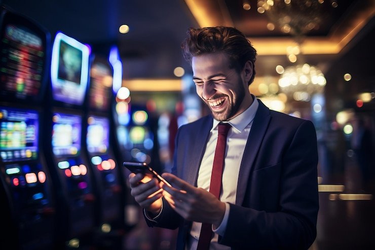 Tampilan transaksi mobile dengan nuansa pesisir